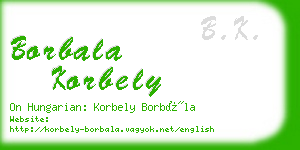 borbala korbely business card